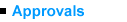 Approvals
